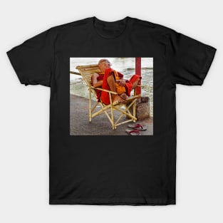 Snoozing Monk. T-Shirt